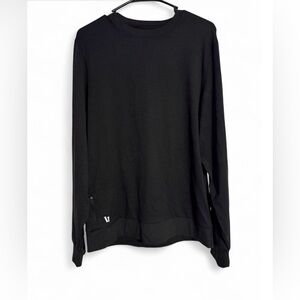 Black heather vuori pronto performance crew Pullover